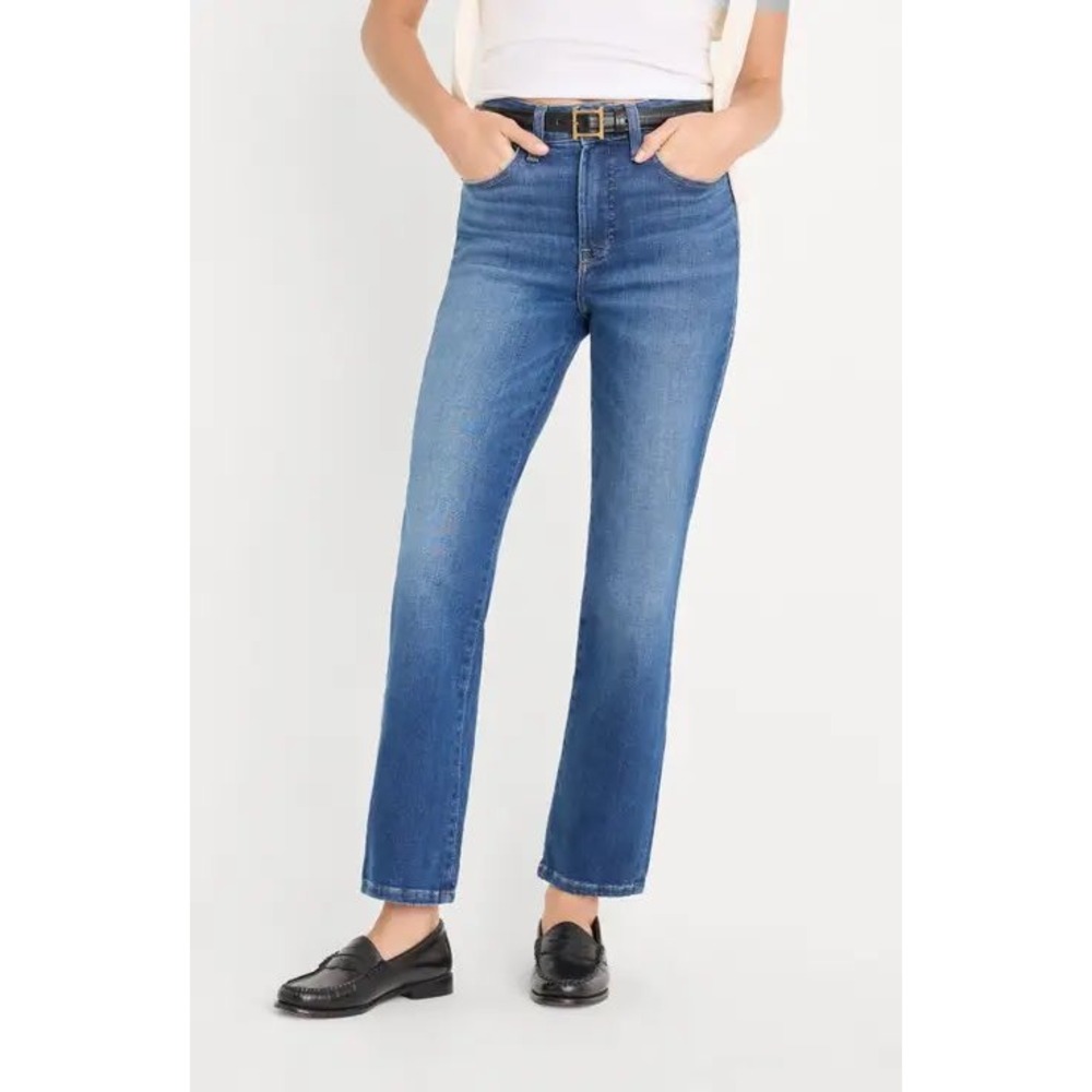 Good American Good Curve Straight Super High Rise Jeans Size 14/32